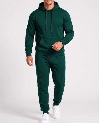 KZZ Men's Hoodie and Drawstring Sweatpants Set
