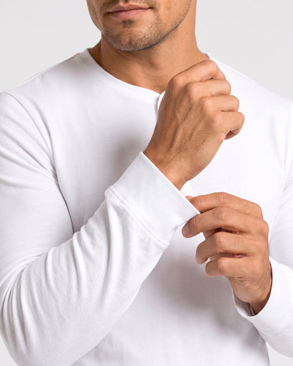 KZZ Men's casual layered top with multiple buttons on the front