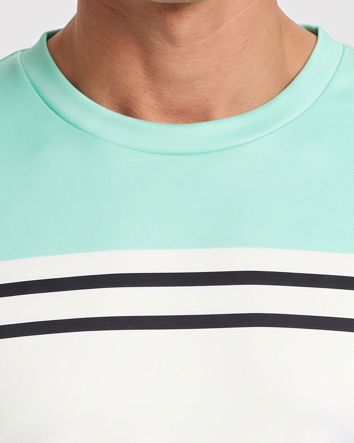 KZZ Men's Simple Striped Classic Long-Sleeve Sweatshirt