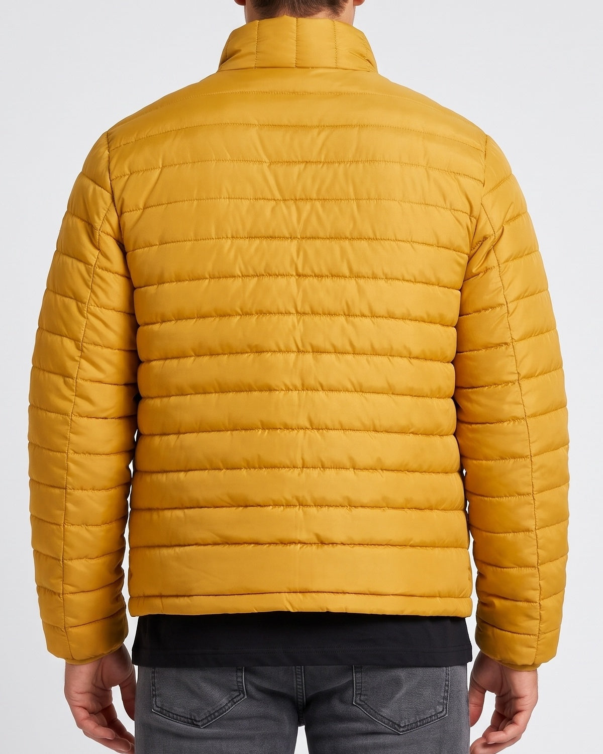 KZZ Men's Casual Thick Jacket, Stand Collar Jacket
