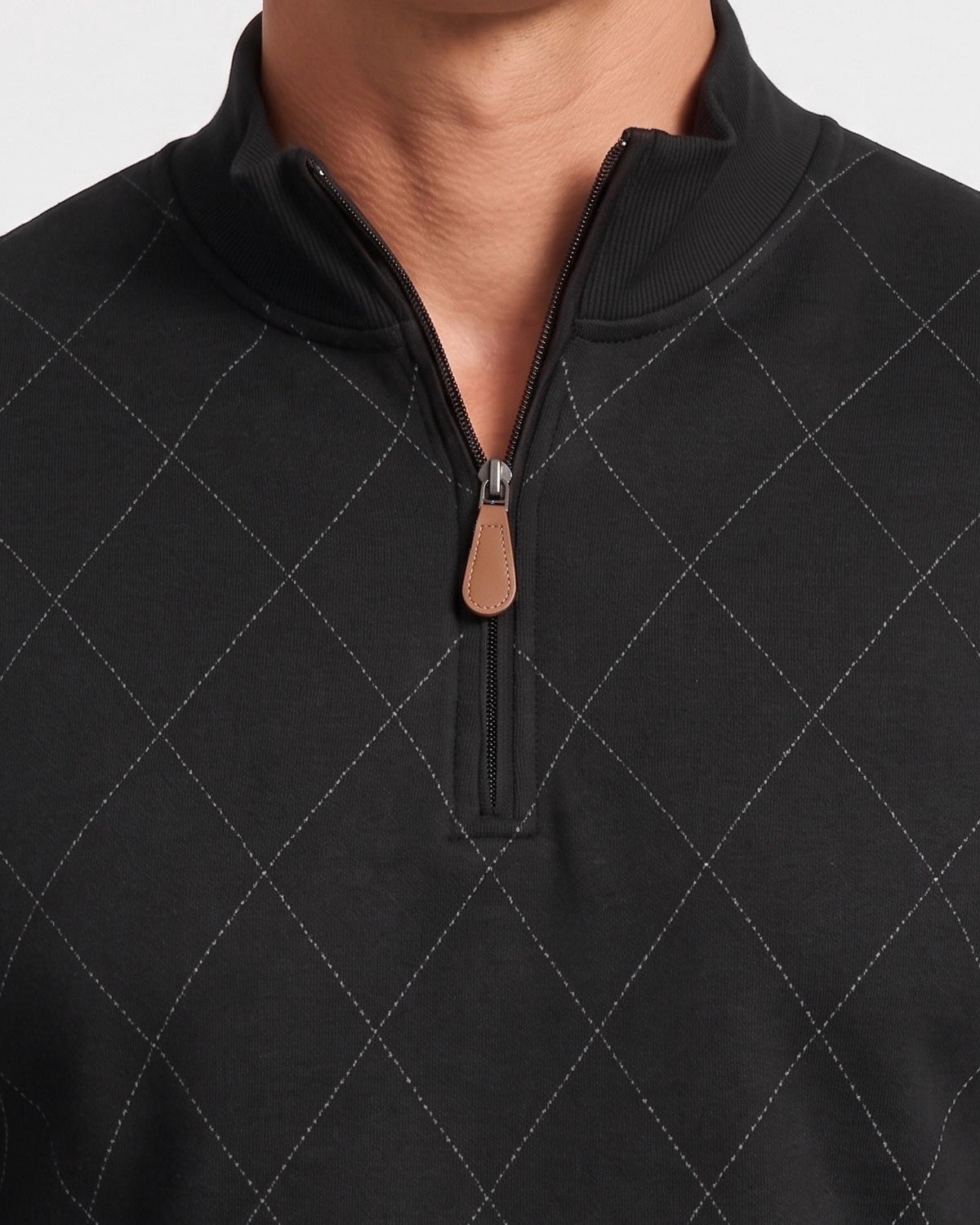 KZZ Men's half-zip lapel jacket, casual sportswear