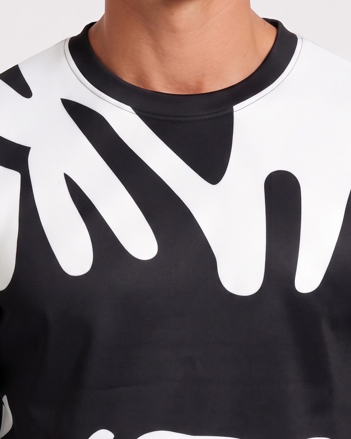 KZZ Men's 3D Printed Crew Neck Long Sleeve Sweatshirt