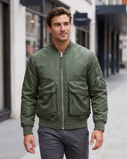 KZZ Men's loose-fitting work jacket