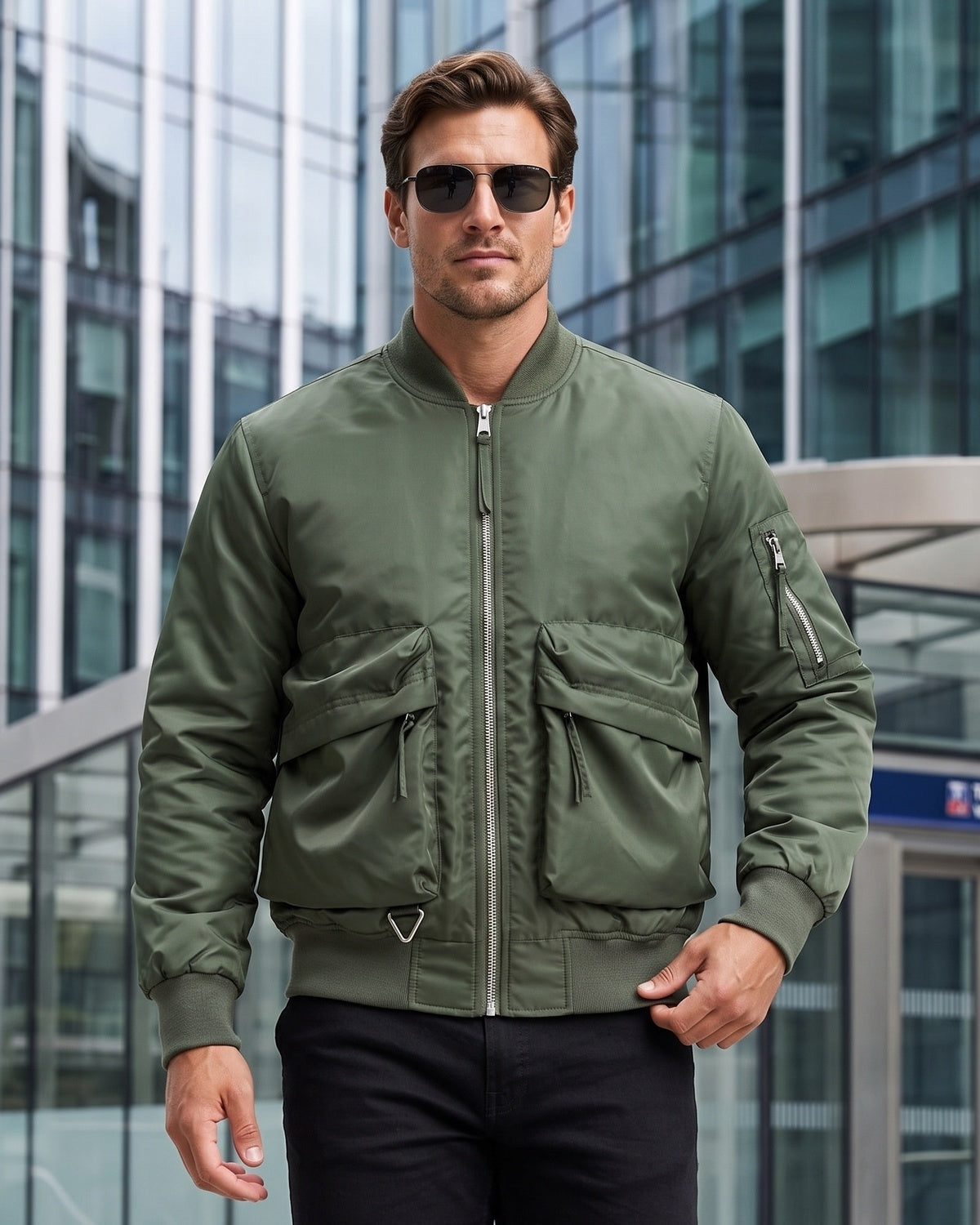 KZZ Men's loose-fitting work jacket