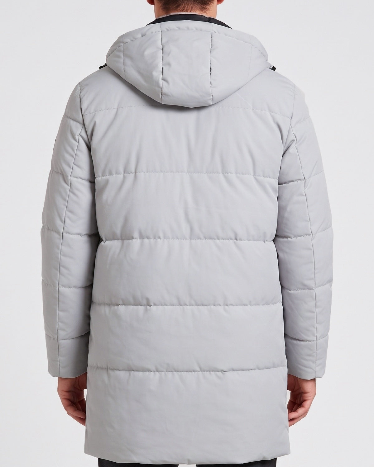 KZZ New men's mid-length  hooded jacket