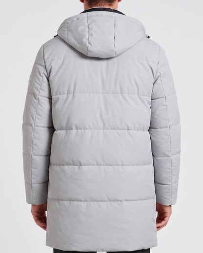 KZZ New men's mid-length  hooded jacket