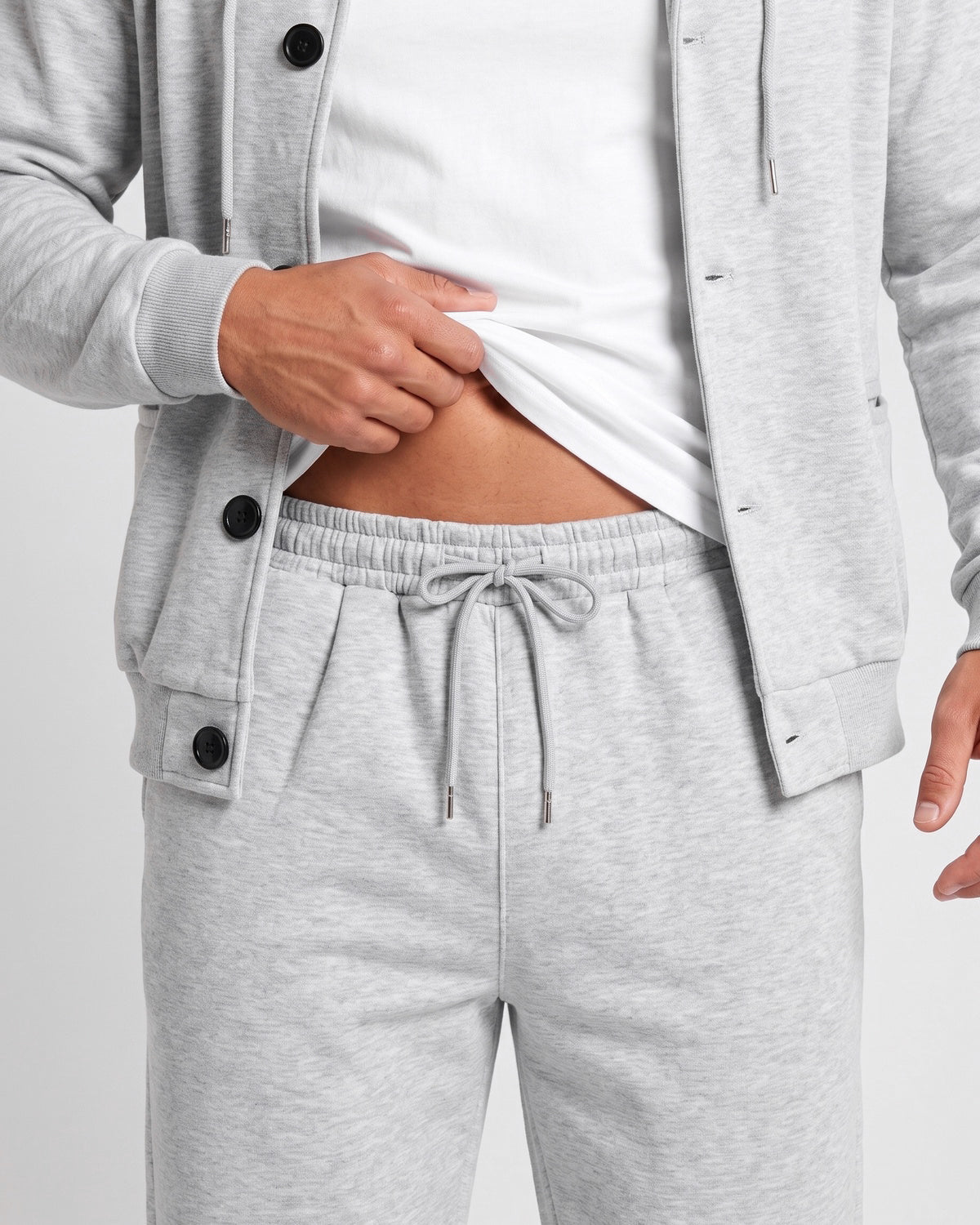 KZZ Men's two-piece stylish loose casual sportswear set