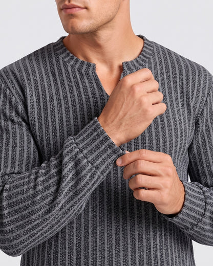 KZZ American V-neck herringbone sweatshirt , all seasons