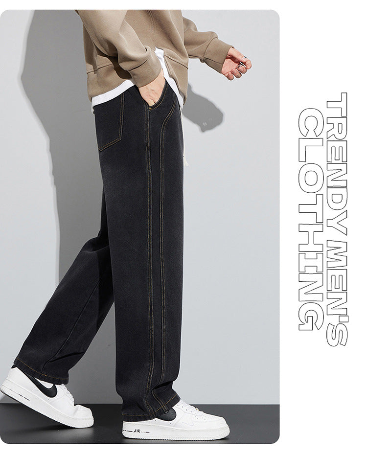 KZZ Men's American high street fashion brand wide-leg pants