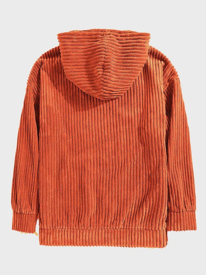 KZZ Men's Autumn/Winter Hooded Solid Color Hoodie