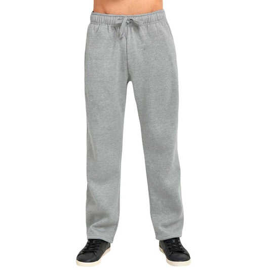 KZZ Men's Heavyweight Fleece Sweatpants Cotton with Drawstring and Pockets