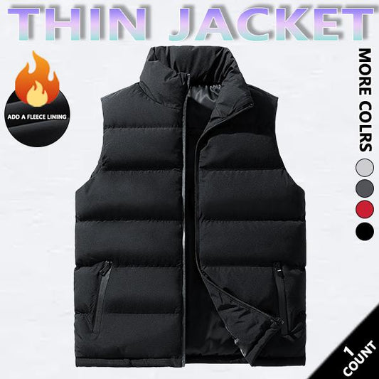 KZZ Mens Vest Jacket Warm Sleeveless Jackets