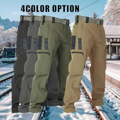 KZZ Men's Olive Green Tactical Joggers with Multi-Pockets