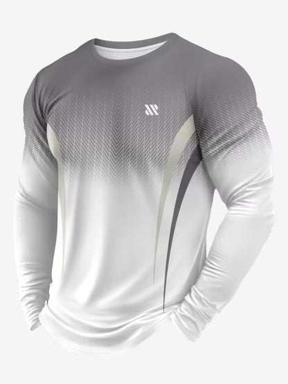 KZZ Men's Long Sleeve Gym Training Shirt