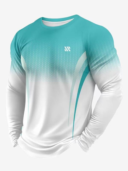 KZZ Men's Long Sleeve Gym Training Shirt