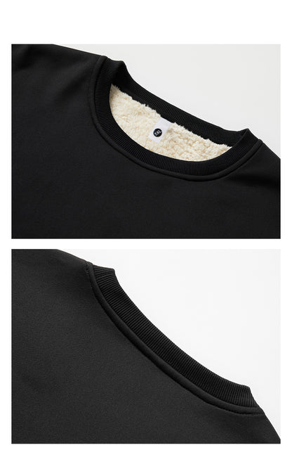 KZZ Men’s Fleece-Lined Warm Pullover Sweatshirt