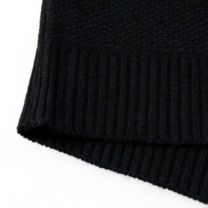 KZZ Men's color-blocked striped knit pullover