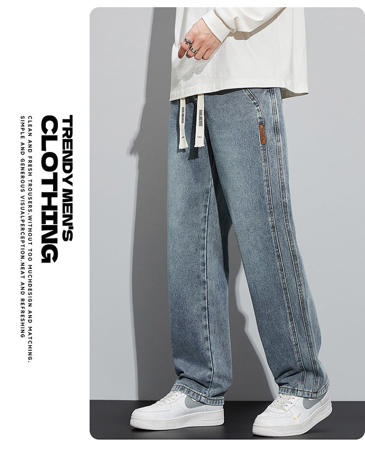 KZZ Men's American high street fashion brand wide-leg pants