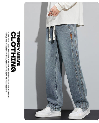 KZZ Men's American high street fashion brand wide-leg pants