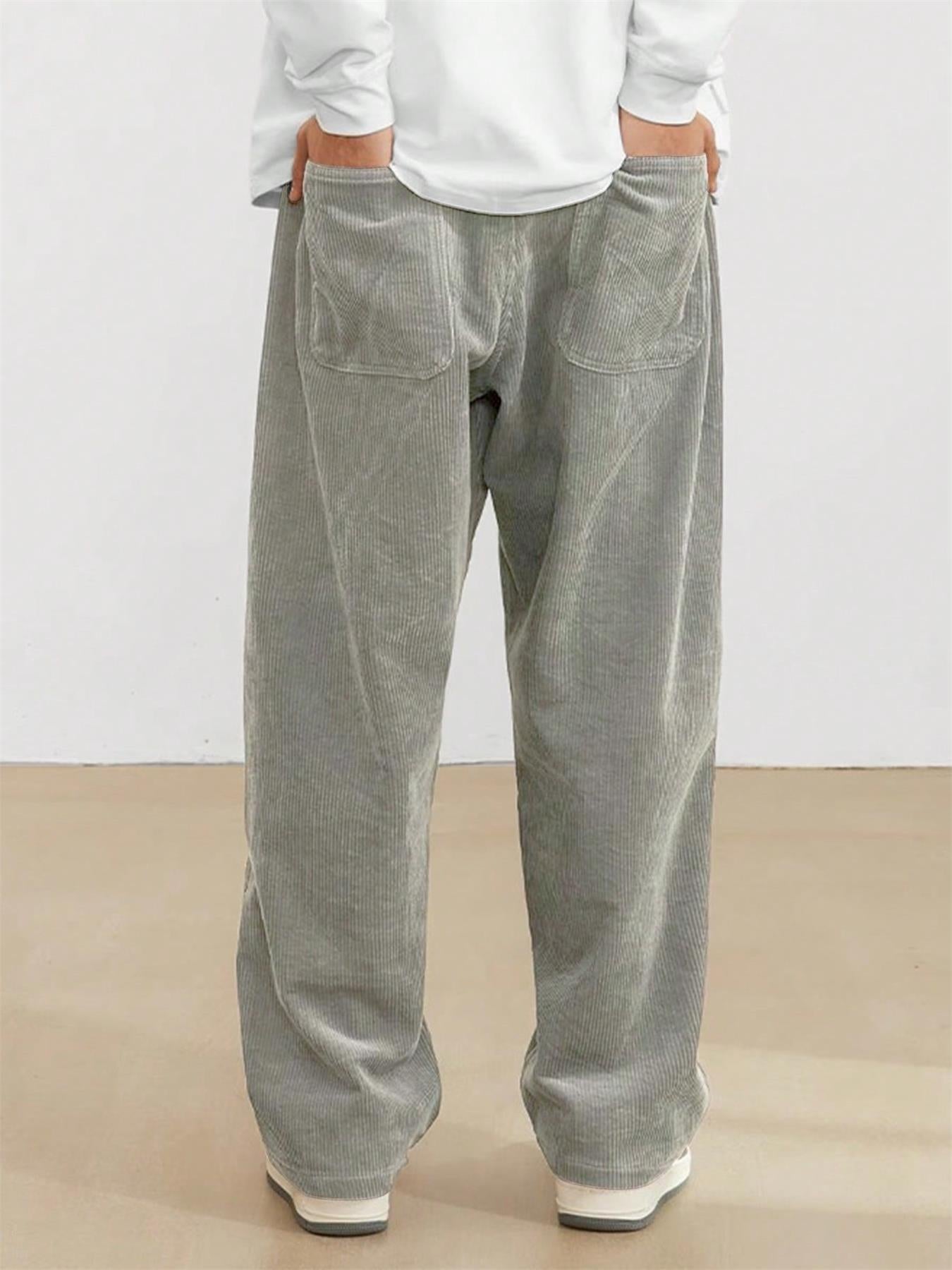 KZZ Men's Corduroy Casual Pants