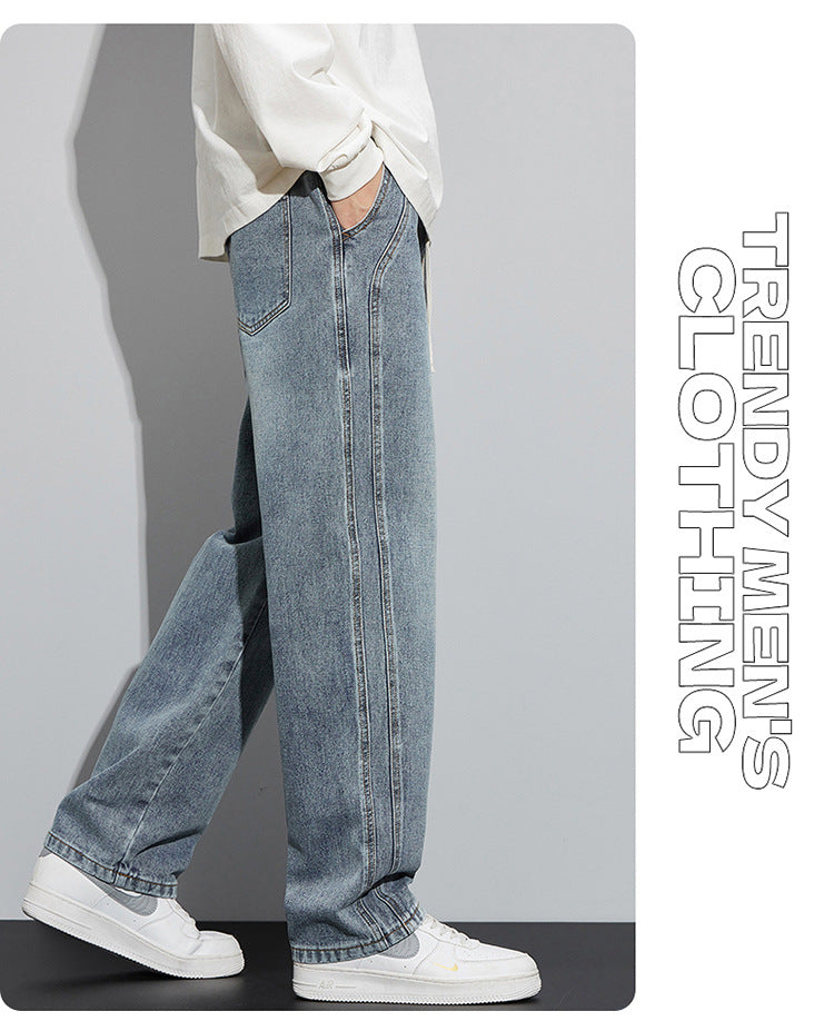 KZZ Men's American high street fashion brand wide-leg pants