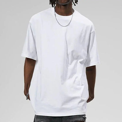 KZZ Men's Classic Beige Moisture-Wicking Crew Neck T-Shirt