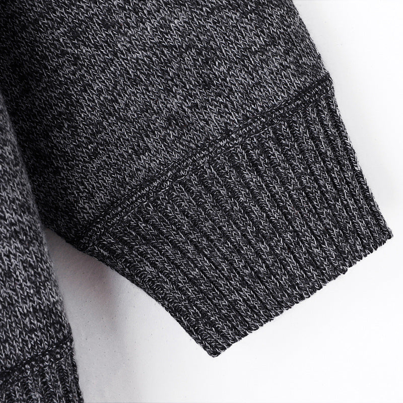 KZZ Men's half-zip sweater with a zippered pocket