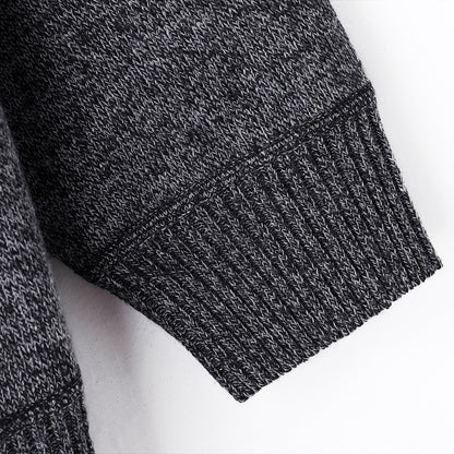 KZZ Men's half-zip sweater with a zippered pocket