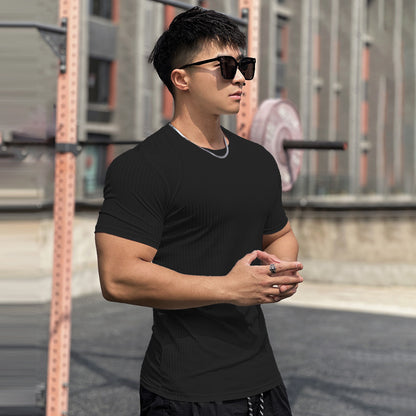 KZZ Men's Short-Sleeve T-Shirt – Casual Basic Top