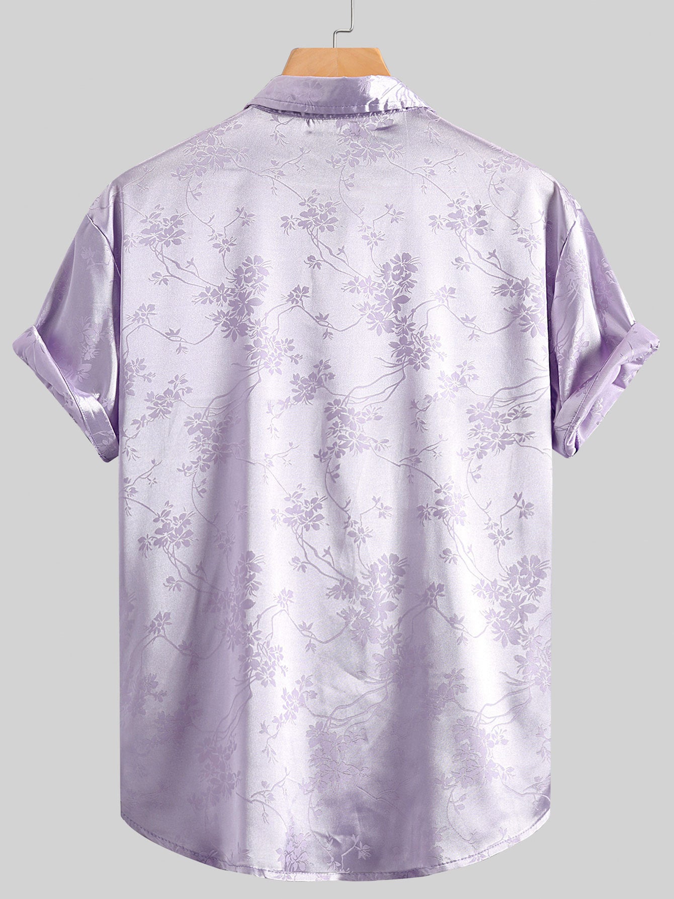 KZZ Men's Embroidered Short-Sleeve Shirt