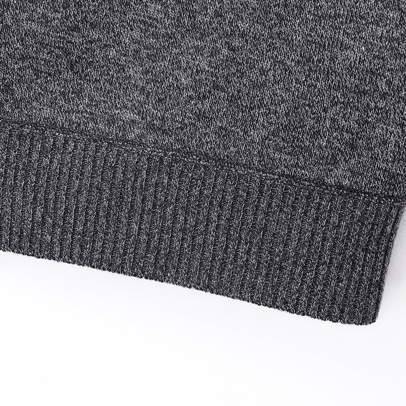 KZZ Men's half-zip sweater with a zippered pocket