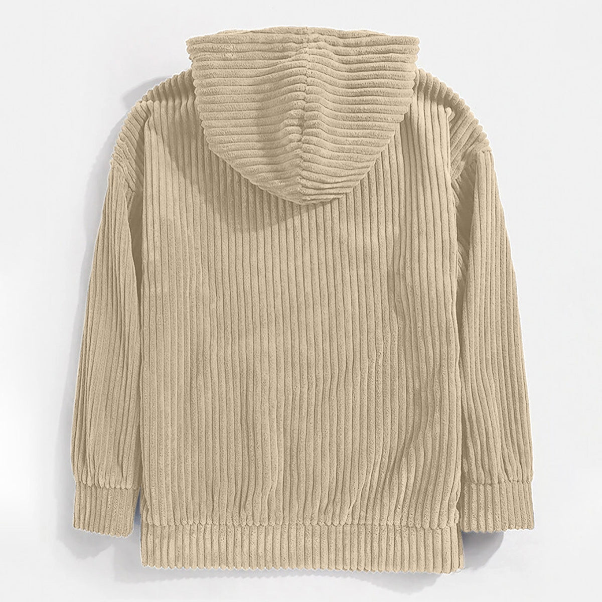 KZZ Men's Autumn/Winter Hooded Solid Color Hoodie