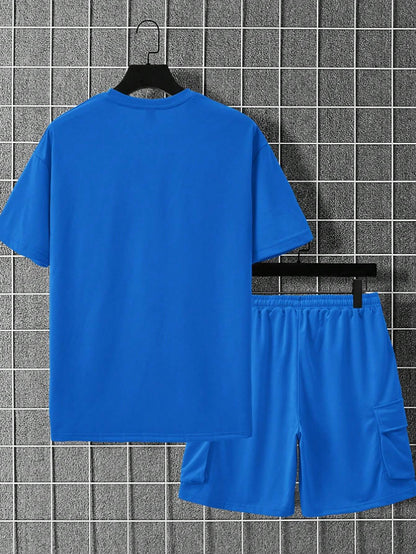 KZZ Summer T-shirt, cargo shorts, tracksuit for men