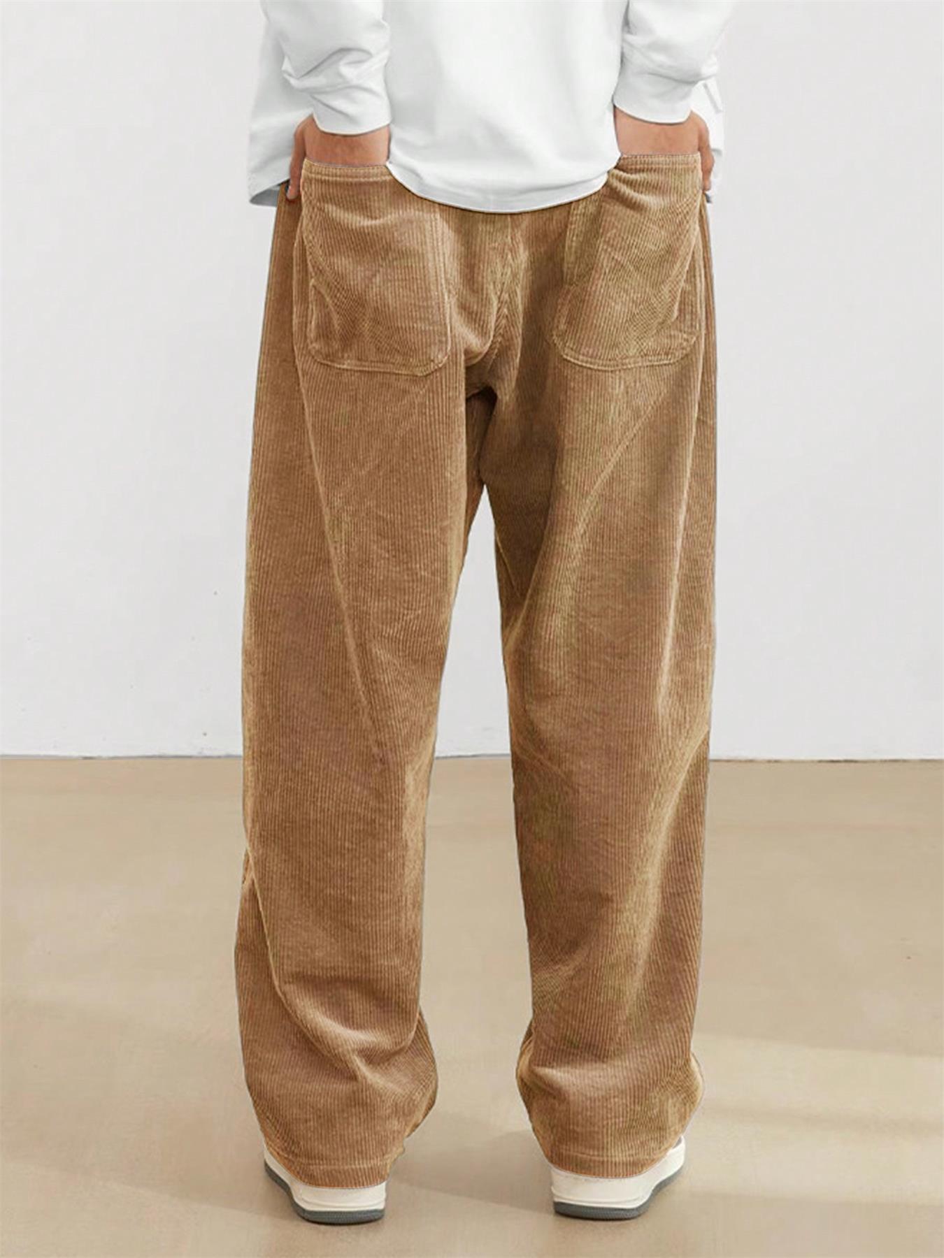 KZZ Men's Corduroy Casual Pants