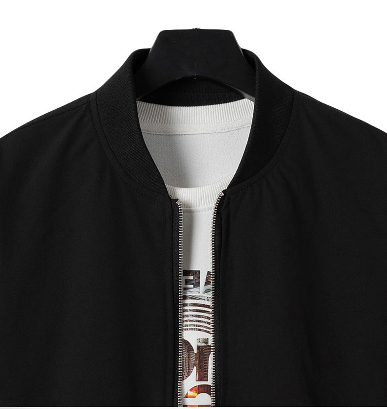KZZ Men's Bomber Jacket Lightweight Casual Windbreaker