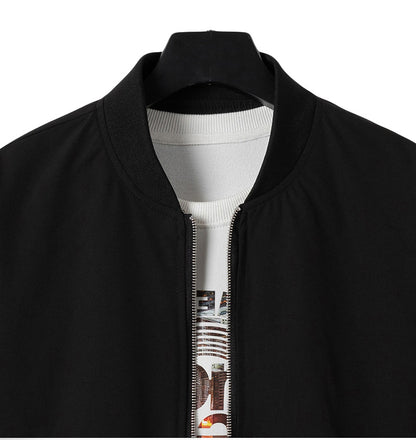 KZZ Men's Bomber Jacket Lightweight Casual Windbreaker