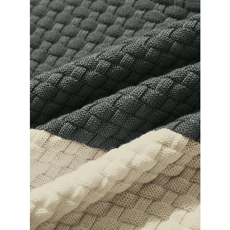 KZZ Mens Hooded Sweatshirt Tricolor Long Sleeve Hoodie Pullover Sweater