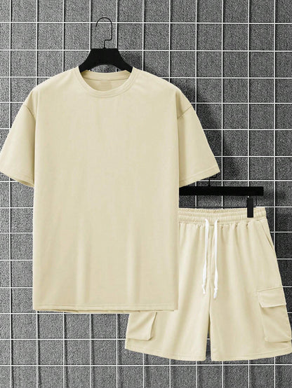 KZZ Summer T-shirt, cargo shorts, tracksuit for men