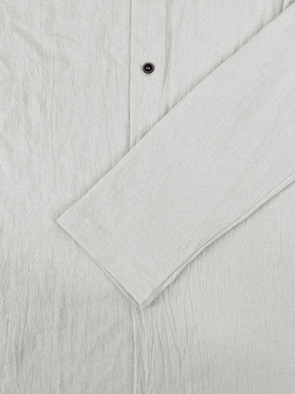 KZZ Men's Casual Long-Sleeve Hooded Shirt