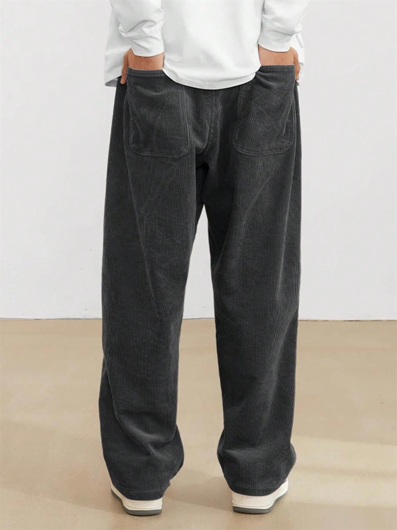 KZZ Men's Corduroy Casual Pants