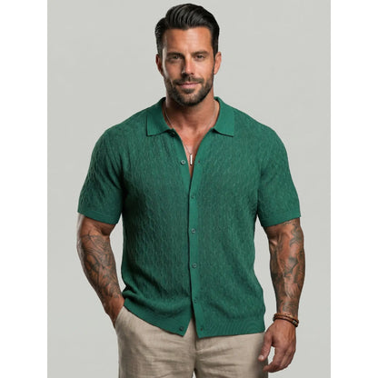 KZZ Men's casual button-down cardigan