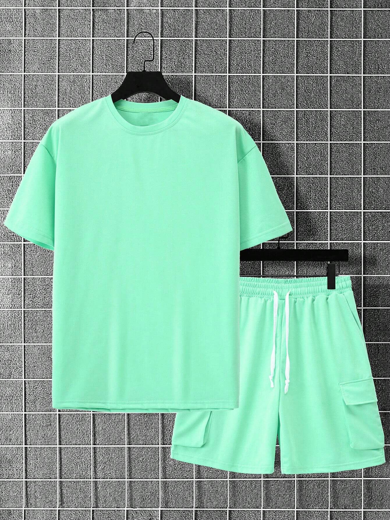 KZZ Summer T-shirt, cargo shorts, tracksuit for men
