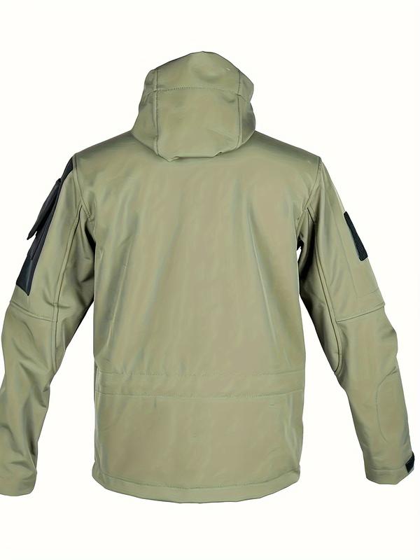 KZZ Men's Casual Hooded Hiking Jacket Warm Coat
