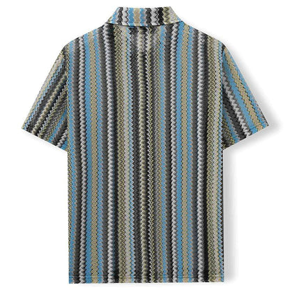 KZZ Casual Lace-up Cutout Top (Men's)