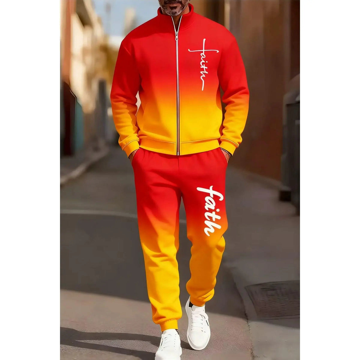 KZZ Stylish Ombre Activewear Set