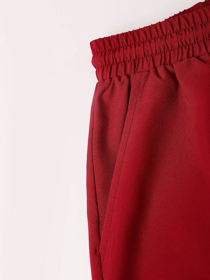 KZZ Short-Sleeve Polo Shirt and Elastic-Waist Shorts