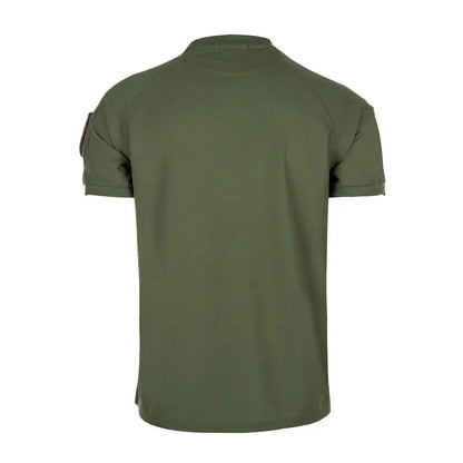 KZZ Men's Summer Solid-Color Crew-Neck Short-Sleeve T-Shirt