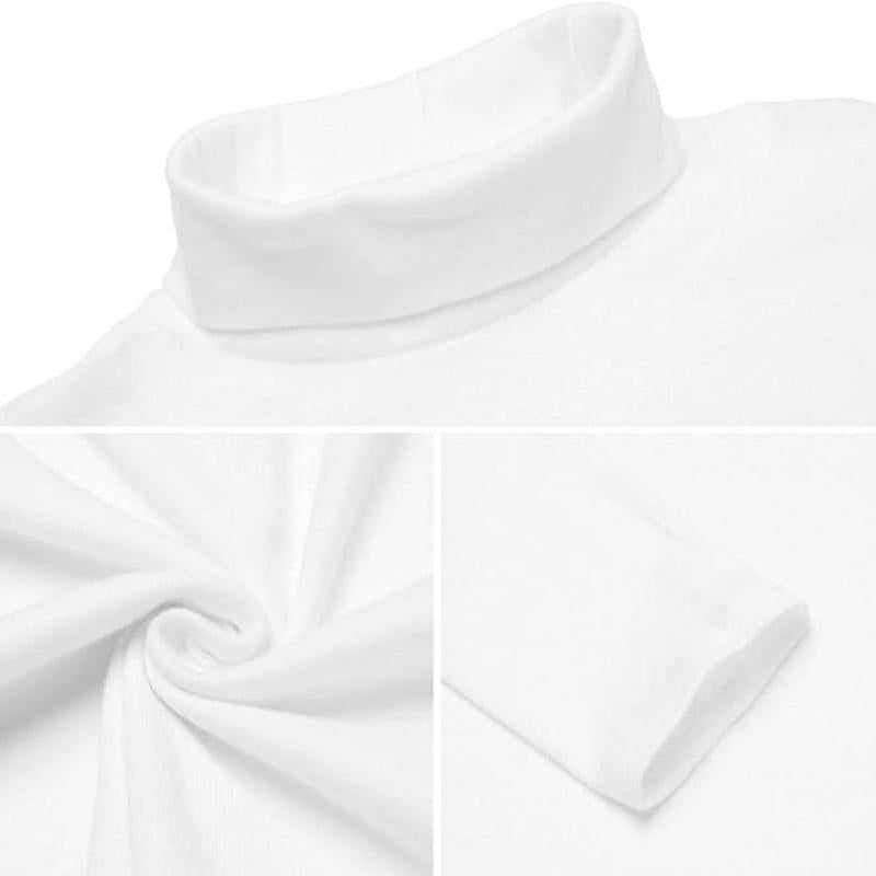 KZZ Sculpted Style Men's Lightweight Pullover Top Slim Fit Turtleneck