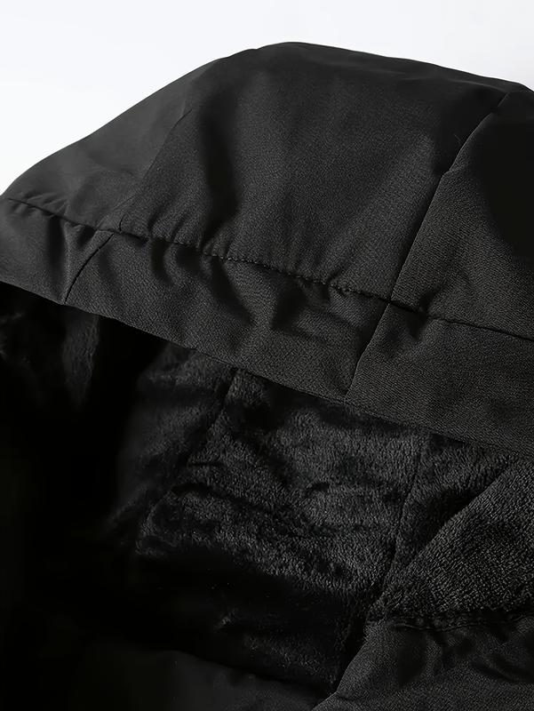 KZZMen's Heavyweight Full-Zip Hooded Jacket Windproof High-Quality Coat