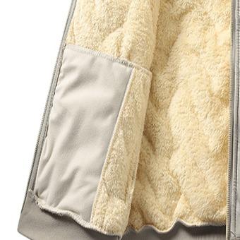 KZZ Men's Warm Fleece Lined Jacket with Zipper Closure ,Casual Sports Coat